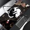 Black Cat Mouse Pad Large Mousepad Black and White Kawaii Mouse Mat Computer Office Accessories Desk Mat 90x40 Custom Mause Pad