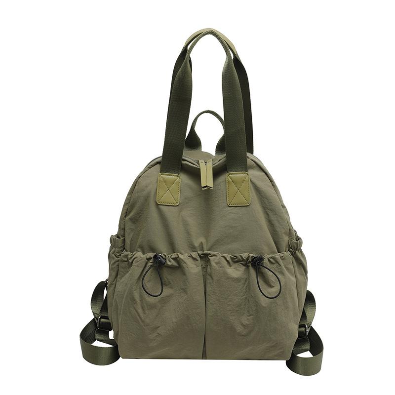 Schoolbag Large Capacity Waterproof Nylon Backpack Women's Casual Travel Bag Lightweight Storage Backpack Mori Women's Storage Bag Zipper