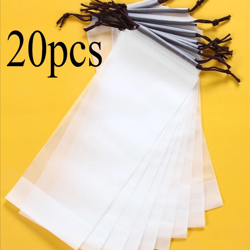 5/10/20pcsUmbrella Storage Bag with Drawstring Closure, Semi-Transparent Durable Plastic Travel Organizer , Umbrella Storage Bag