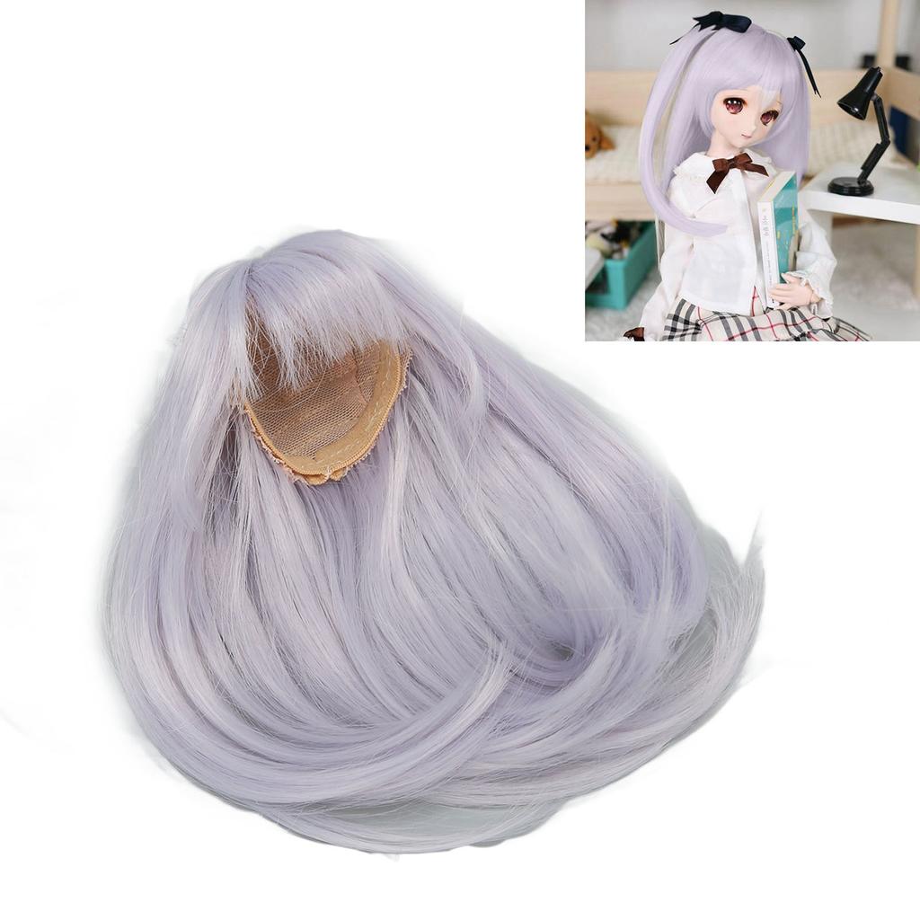 Jointed Doll Wig 1Celsius6   Straight Soft High Temperature Silk Hair Replacement Wigs