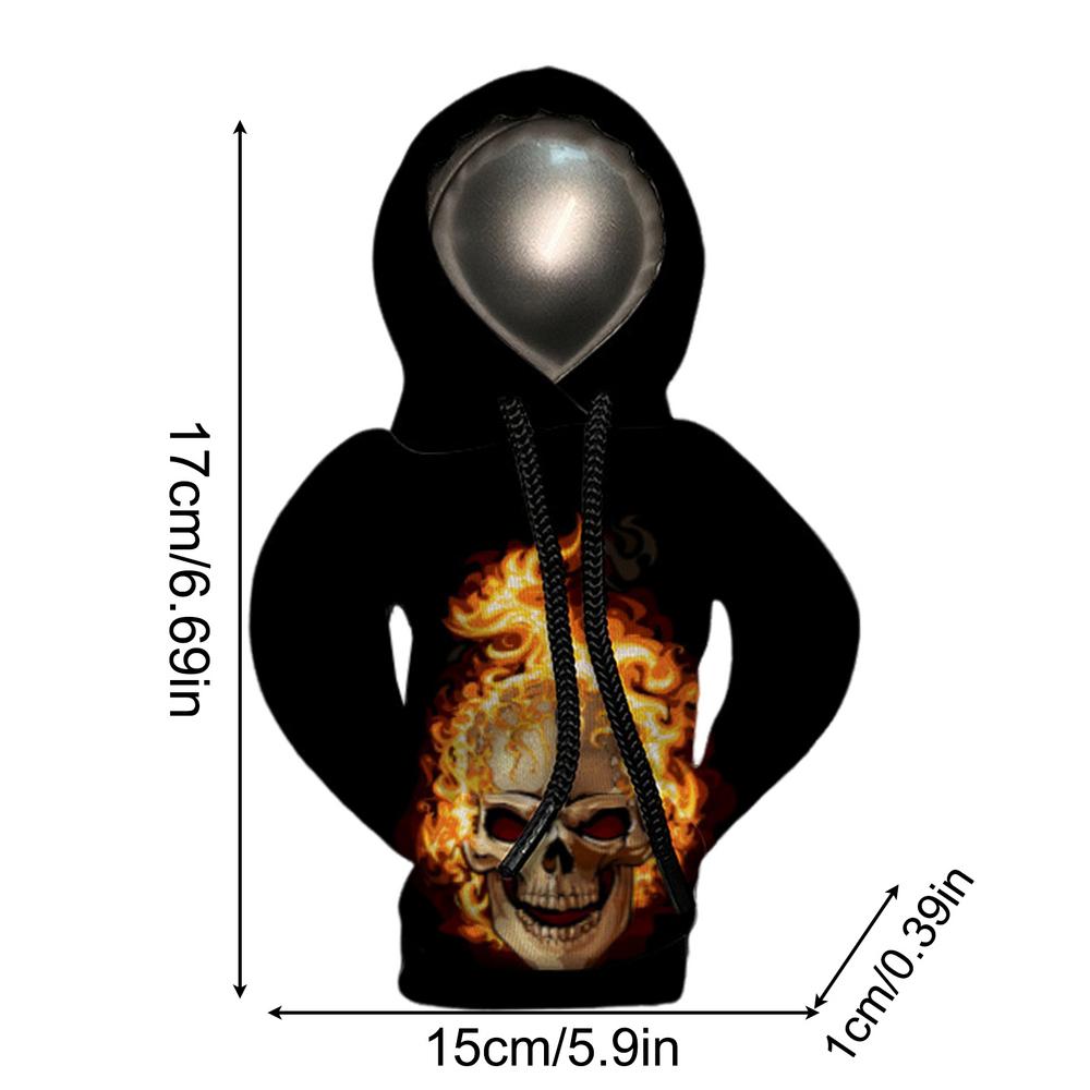 

Gear Shift Hoodie Skeleton Gear Stick Sweater 3D Printing Skeleton Gear Shift Hoodie Shift Knob Cover Interior Decorations For