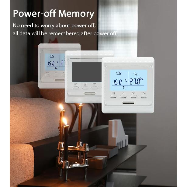WiFi Heat Floor Programmable Thermostat 220V 16A Electric Home Underfloor Warm Heating Temperature Controller APP Remote Control