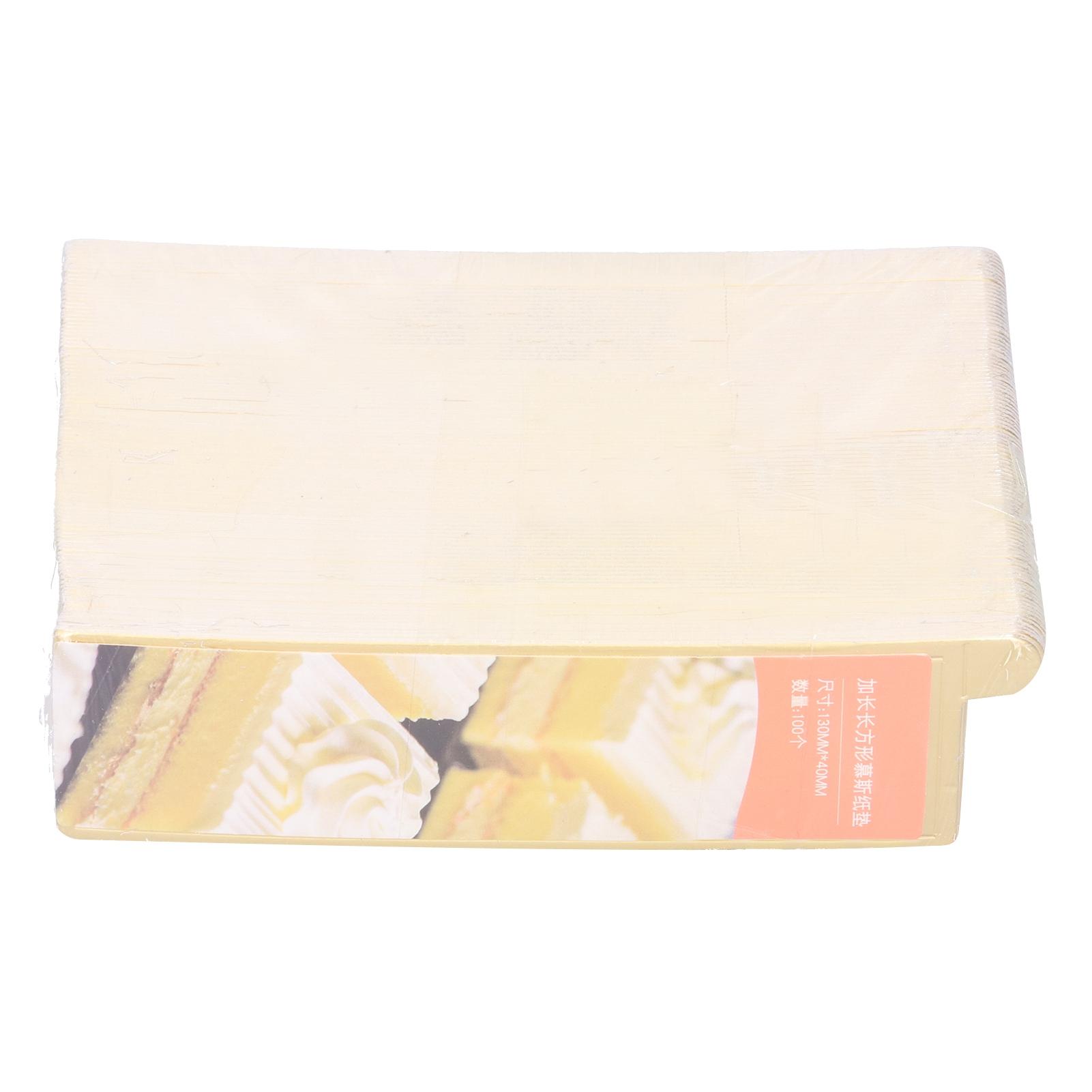 

100 шт. прямоугольные подставки для муссовых тортов, подставки для кексов, подносы для десертов, картонные инструменты для декорирования