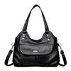 New women's medium mother bag large capacity washed leather fashion shoulder portable messenger bag casual women's bag