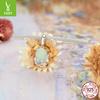 Monet Impression Pendant Wind Personality Diy Bracelet Beaded Accessories Flower Plant Animal Green Beads