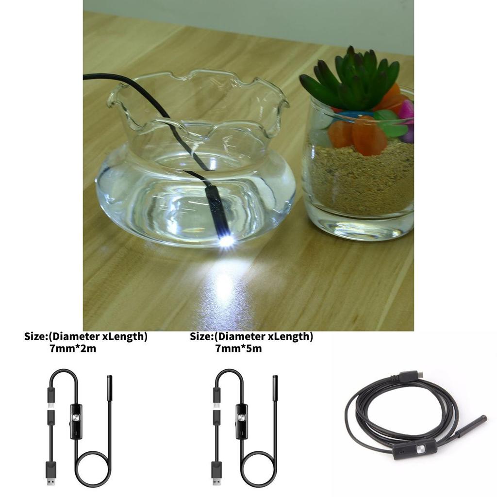 Hd Usb Endoscope With Flexible Lengths For Pipe Inspection And Mechanical Troubleshooting