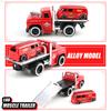 1:60 American MUSCLE TRAILER Alloy Diecast Car Model Toys Sound Light Pull Back Metal Body Rubber Tires Trailer Toys Kids Gifts