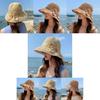 Beautiful Women's Wide Brim Straw Hat Sun Protection Breathable Bowknot Summer Hat