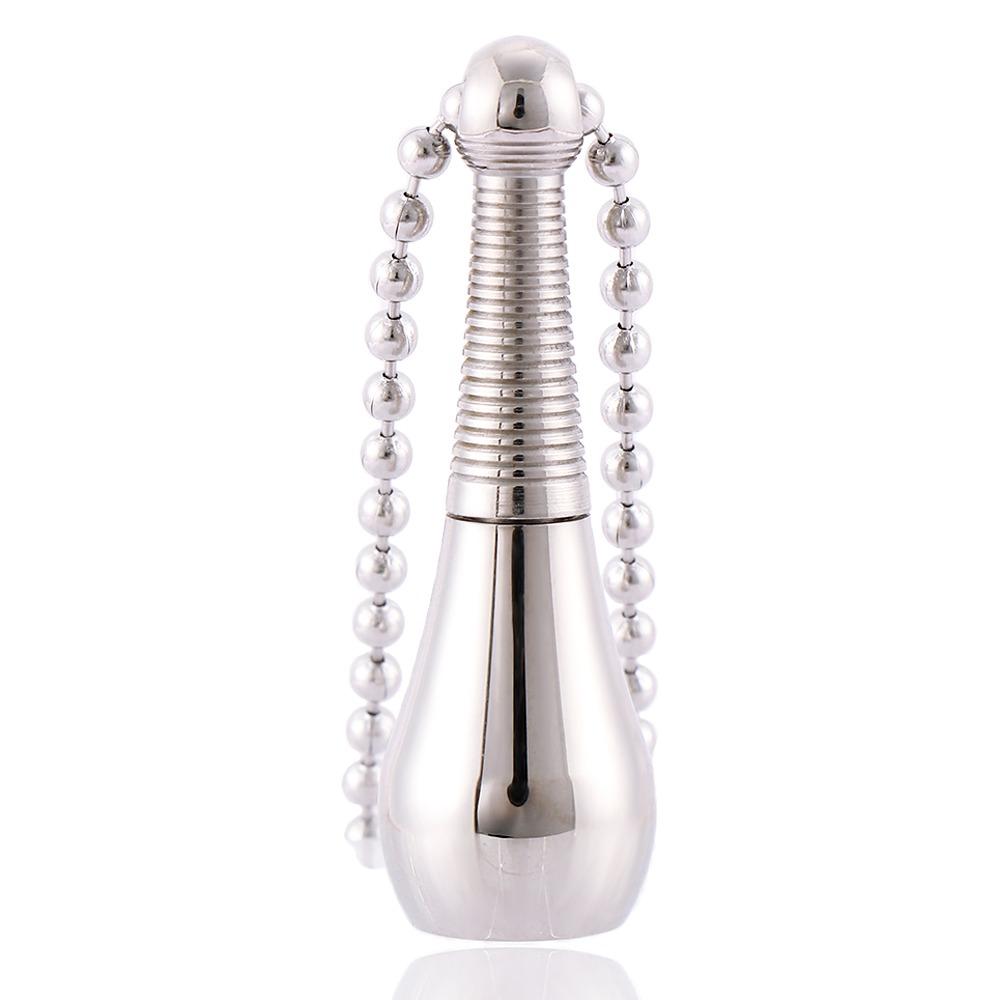 

Chain Jewelry Cremation Ashes Urn Necklace Perfume Bottle Pendant Stainless Steel серебряный