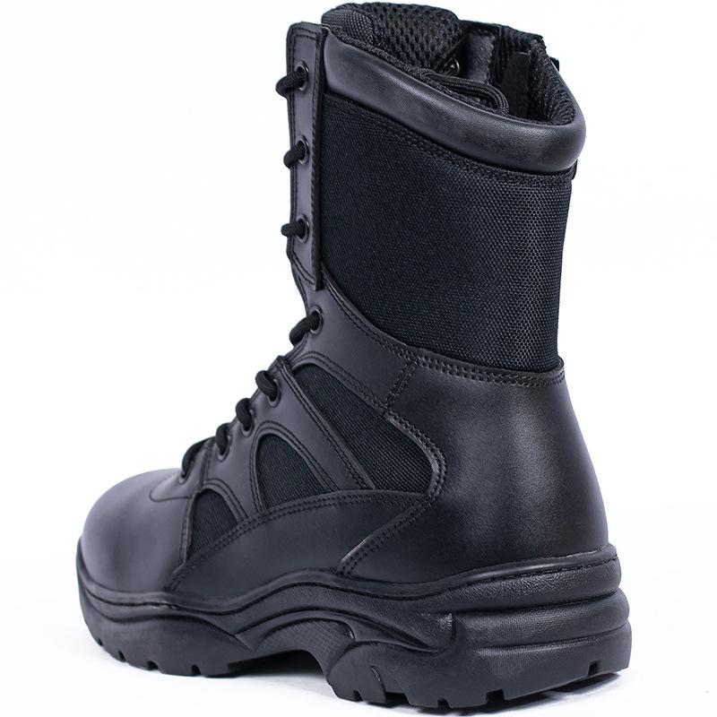 Outdoor Leisure High Top Boots Genuine Leather Breathable Training Shoes Black Sand Proof Desert Wear-resistant