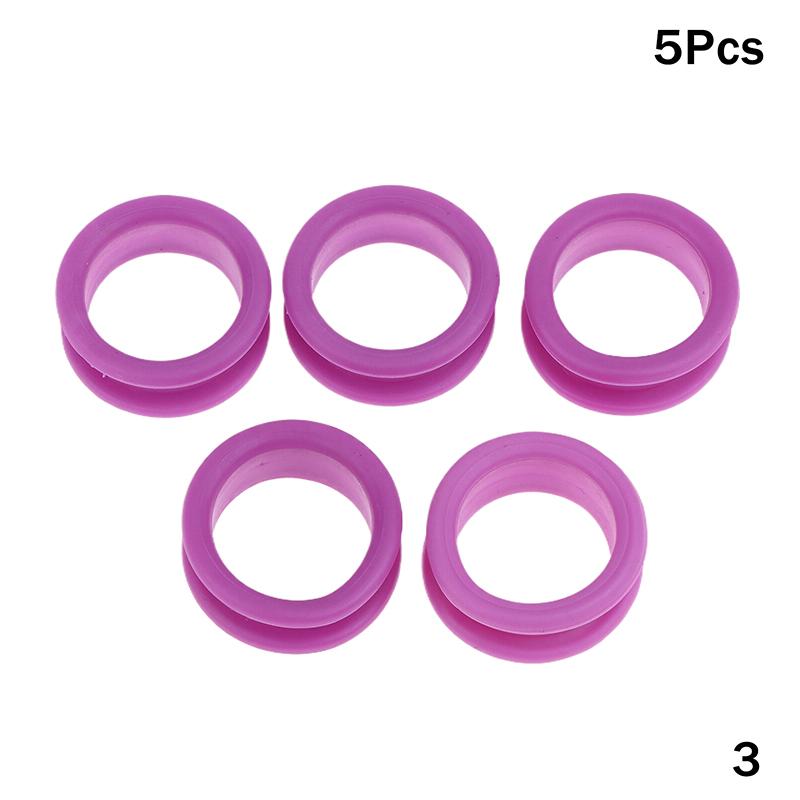 5Pcs Barber Hair Shears Grooming Scissor Protector Cutting Curved Thinning Shears Finger Ring Grip Inserts Ring For Salon Barber