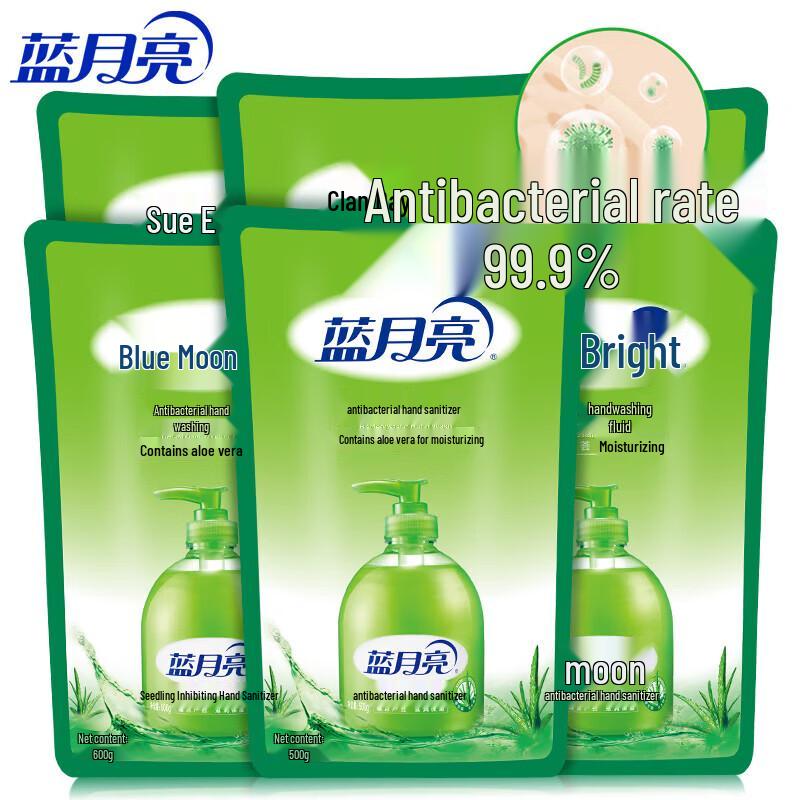 Blue Moon Aloe Antibacterial Foaming Hand Wash Refill Pack (6 x 500g)