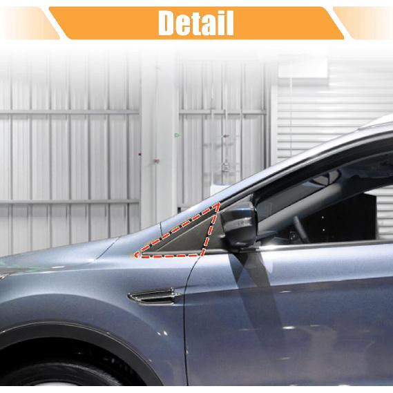 Unifizz Front Left Mirror Corner Triangle Fender Cover Rearview Triangle Trim Panel for For-d Escape 2013-2019 CJ54-S16003AD5JA6 Side Mirror Flag