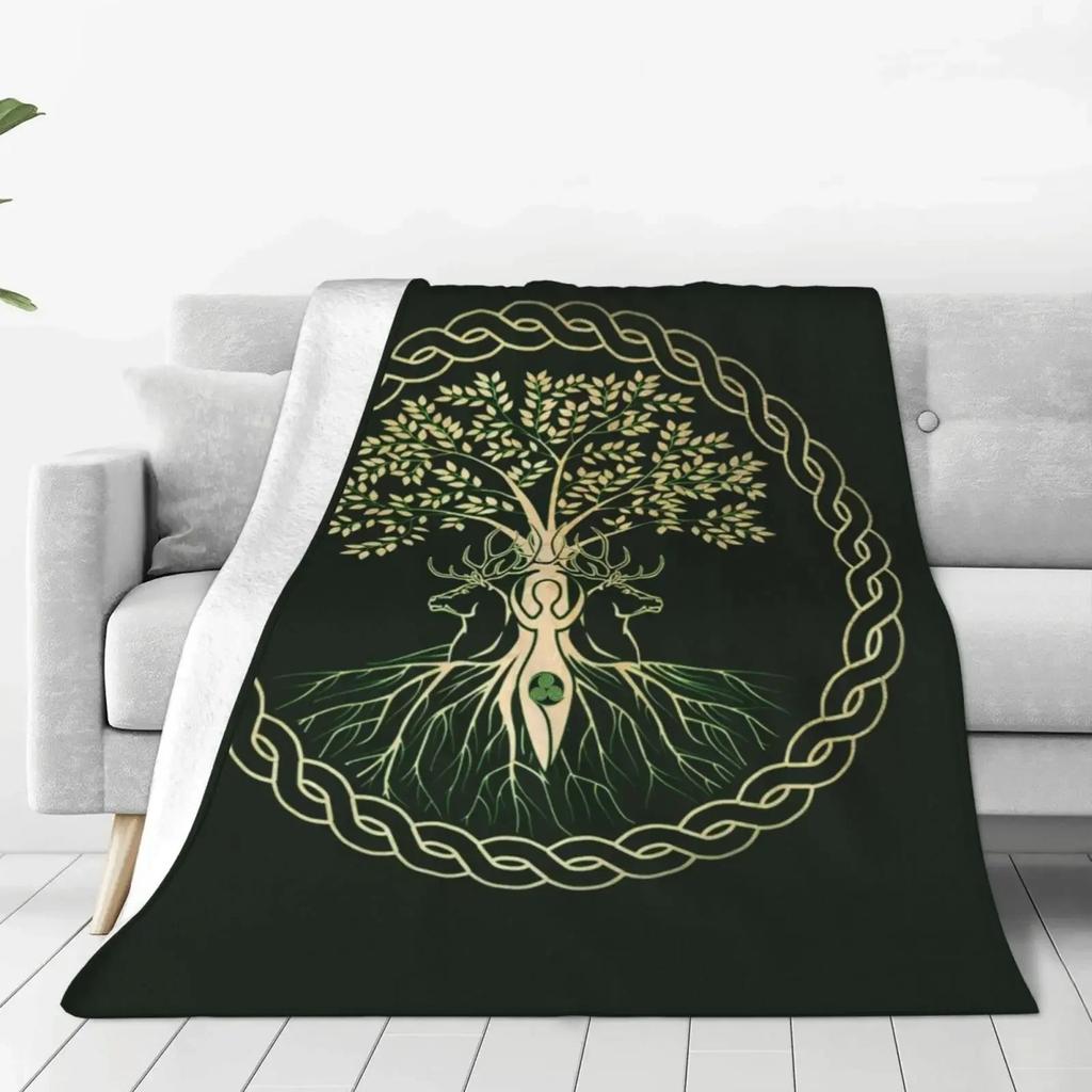 Satanische Wicca-Symbole Ziegen-Decke, Weiche Gemütliche Plüsch- Flanell-Überwurfdecke für Männer Frauen Erwachsene Luxuriöse Warme Decke Heimdekoration