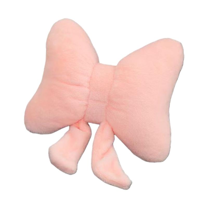 Stylish Bowknot Design Cushion Plush Fabric Back Support Throw Pillow For Home Office Use Sofa Couch Bedroom Decors