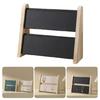 Practical Wood Necklace Holder Double Deck Wood Necklace Stand Organizers For Easy Access And Display At Homes