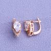 MINTHA Clip Earrings Trendy Fashion Jewelry Cubic Zirconia Stud Earrings For Women Rose Gold Color Earrings
