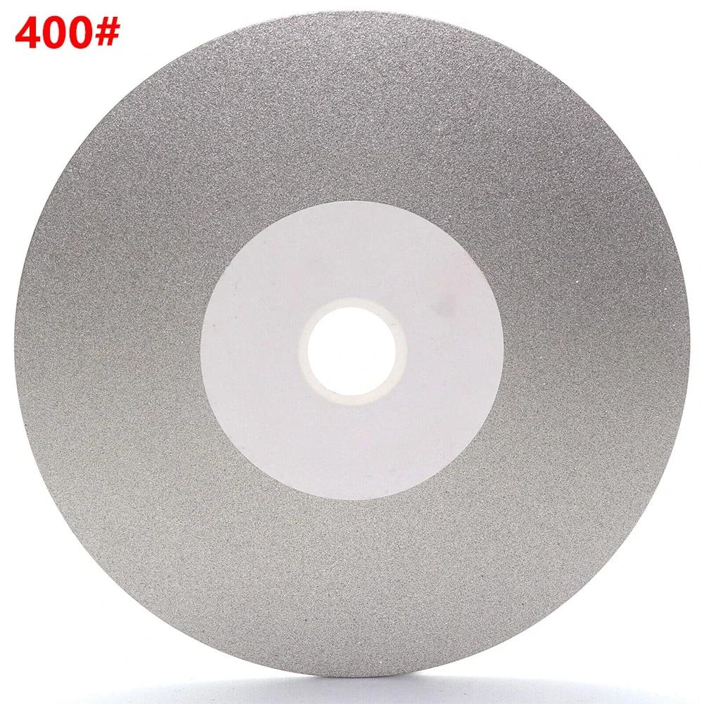8Inch 111mm emery Coated Lapping Disc Grit 61-1111 1/1in Hole Flat Lap Wheel Abrasive Grinding Disc For Gemstone Jewelry Rock