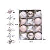 12 Pcs 2.4 Inch Christmas Ball Ornaments for Tree,Red and Green Glittering Hanging Bulbs Pendants for Christmas Tree Decorations
