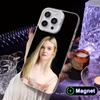 Elle Fanning White Translucent MagSafe Mobile Phone Case for iPhone 17 16 15 14 13 12 11 X XR XS Air Pro Max Plus Cover