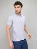 Monte Carlo Men Regular Fit Sky Tshirt