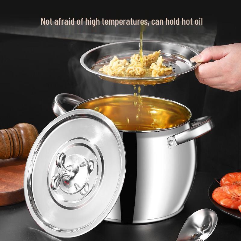 ZISIZ 3000ml Stainless Steel Oil Pot Set