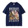 Klassisches Vintage Michael Jackson Grafik T-Shirt Herren Damen Kleidung Mode Retro Gothic Rock T-Shirts Männliches Punk Oversized T-Shirt