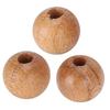 200pcs Polished Finish Wooden Beads Round Craft Beads Beads Peach Wood Beads  DIY Crafts