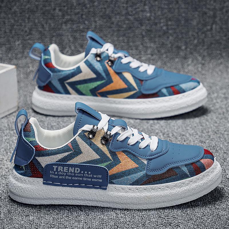 

Мужская обувь, кроссовки, мужская теннисная роскошная обувь, мужская повседневная обувь, мужская обувь, модная кожаная обувь для четырех сезонов, обувь для скейтбординга для мужчин 39 синий