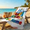 Numberblocks Personalized Text Beach Towel High Absorbency & Quick-Dry Perfect for Traveling Yoga Camping and Swimming