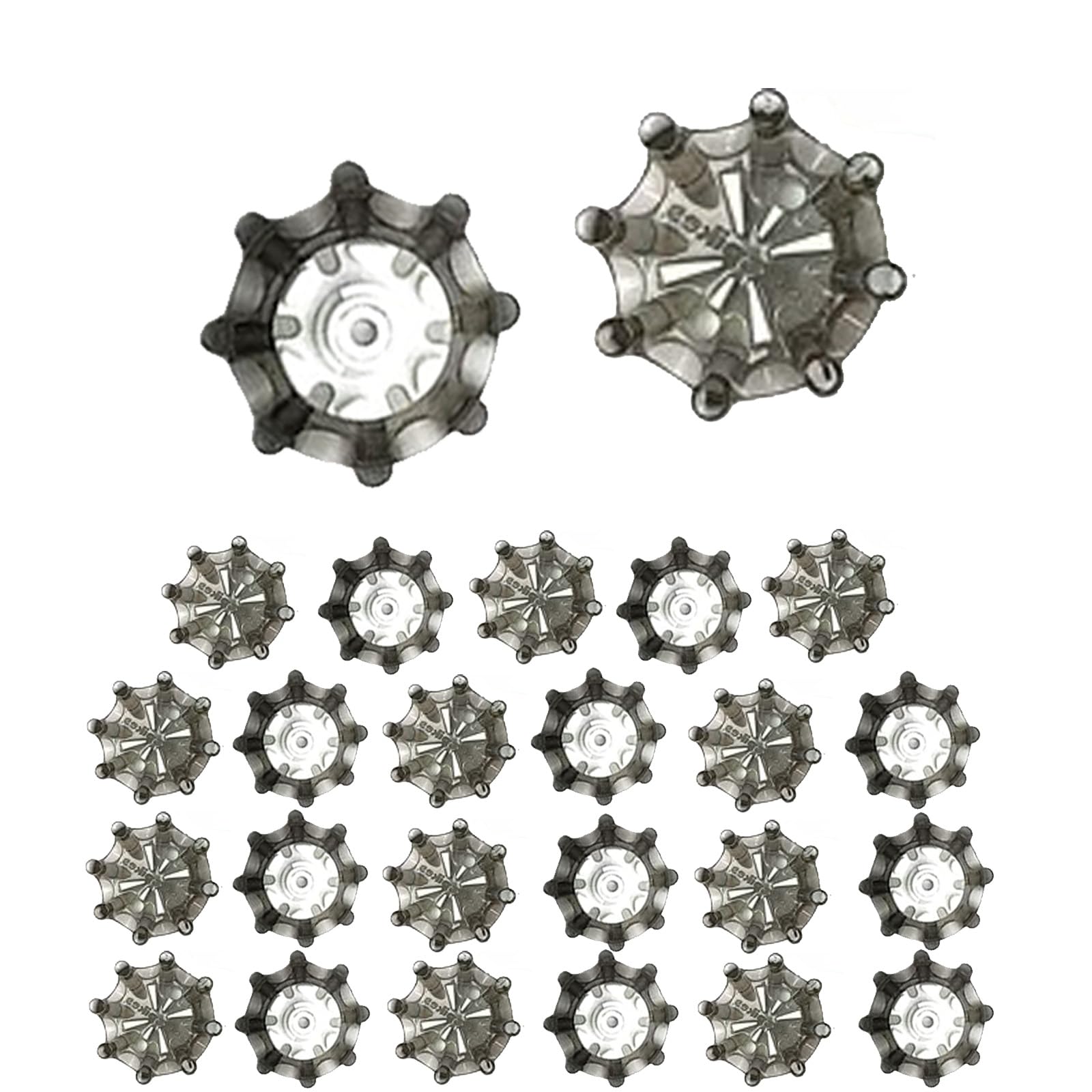 Lofthestar 25 Штук Шипы для Гольф Обуви (Мягкие шипы) Шипы Гольф серый