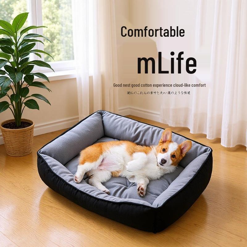 All-Season Warm Dog House & Bed for Small To Medium Pets