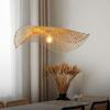 Hand Woven Bamboo Pendant Lamp Hanging Lighting Fixture Chandeliers Lamp Shade Home Living Room Kitchen Hotel Island Resort