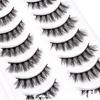 10 Pairs 4A042#3D Multi-Layered Black Stem Thai False Eyelashes for Light, Messy, Cross-Style European and American Stage Makeup