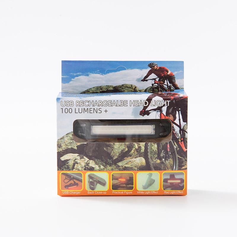 USB Rechargeable LED Bicycle Taillight - Three-Color Flashing for Night Safety