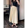 Yamamoto High-Waisted Pleated Long Skirt - Slimming Japanese Casual Summer Style