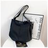 Korean Style Nylon Shoulder Bag For Shopping And Outings With Internal Pocket
