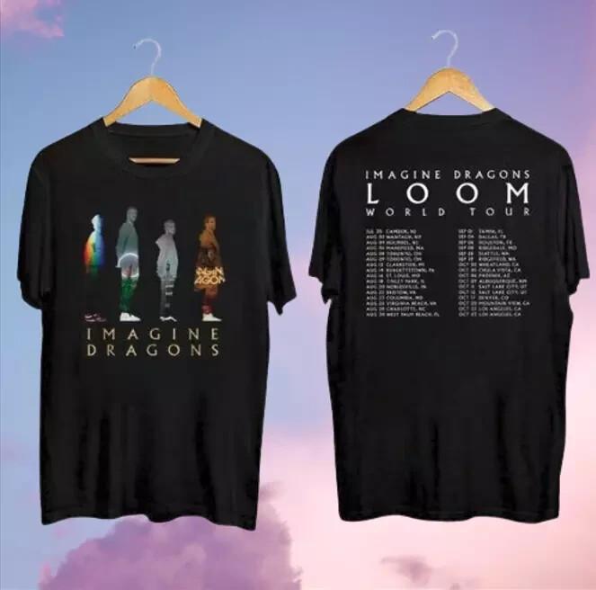 Imagine Dragons 2024 Loom Tour T-Shirt Concert New World Gift Band Fan