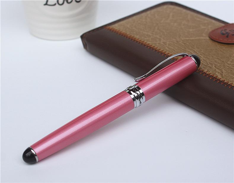 Jinhao Metal X750 Roller Ball Pen Refillable Silver Trim Professional Office Stationery Writing Gift Pen Accessory