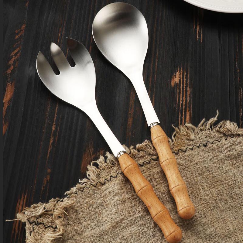 

Abay Wooden Handle 304 Stainless Steel Utensil Set