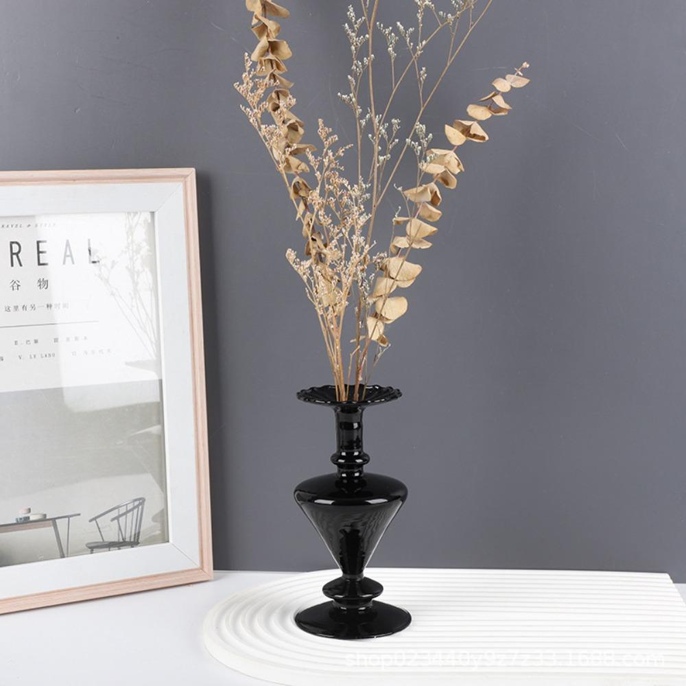 Nordic Style Trangle Strips Glass Vase Living Room Desktop Glass Hydroponic Dry Flower Planter Decorative Ornament Party Gift