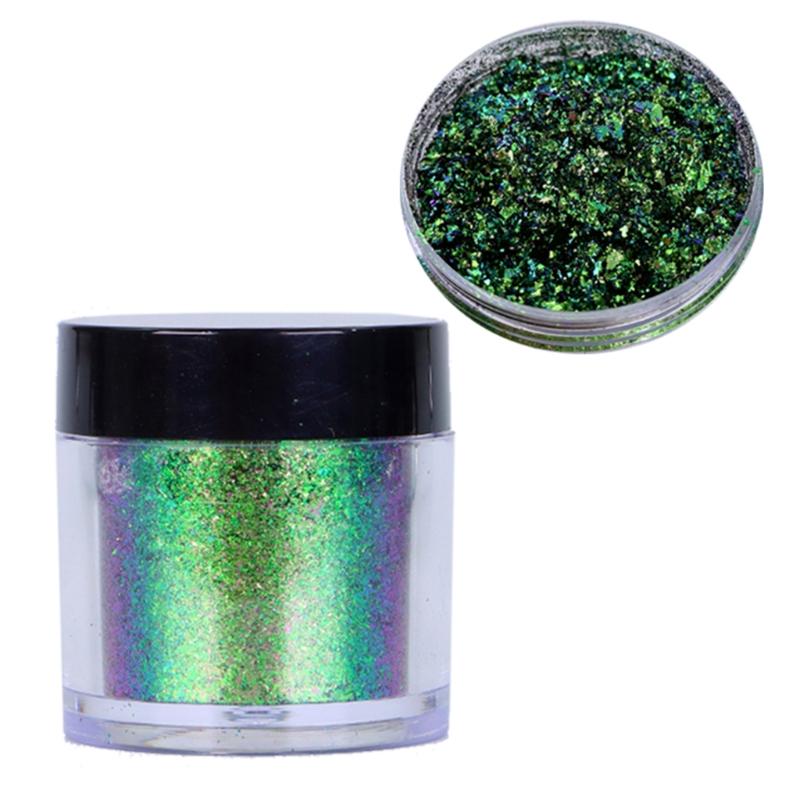 Nail Powder Flake Colorful Coarse Cloud Brocade Powder Handmade DIY Face Body Makeup Nail Art Decoration Supp