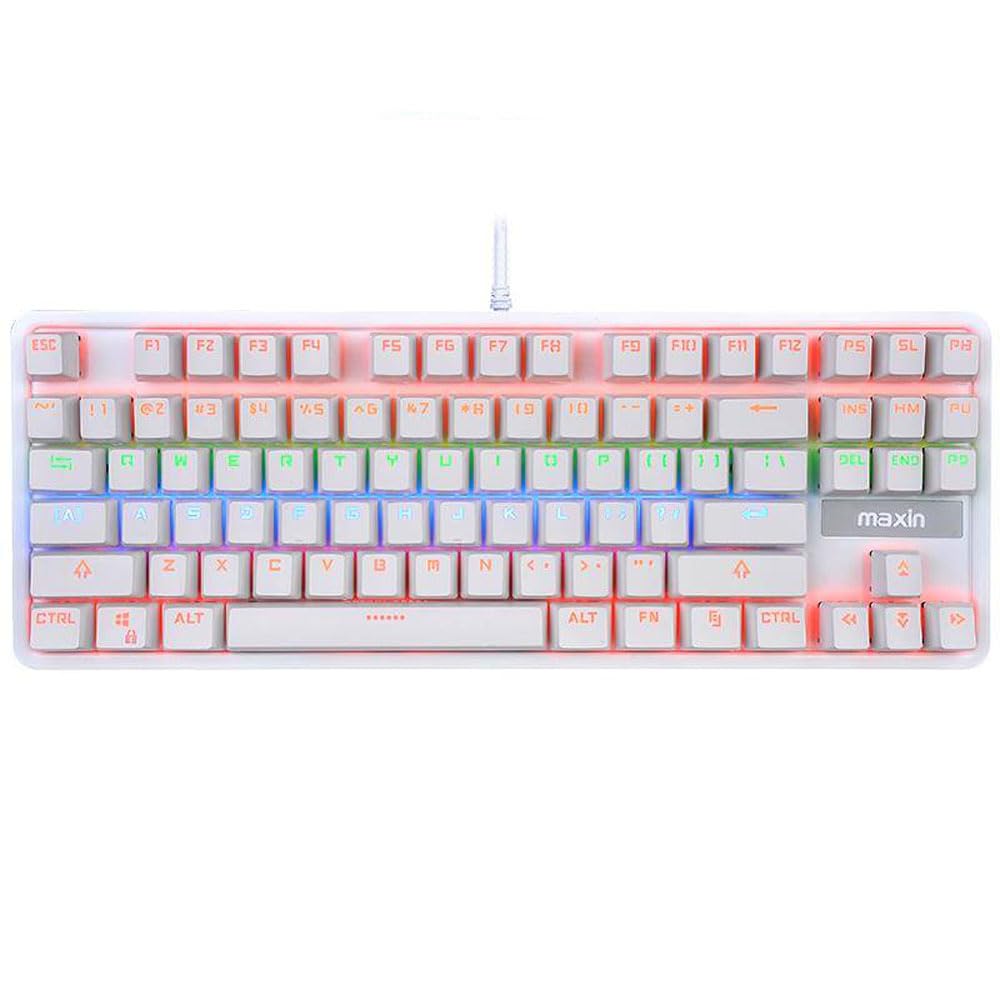 Maxin GK631 Gaming Blue English Wired USB Connection Keyboard, Switch, Mechanical, Layout, (White)