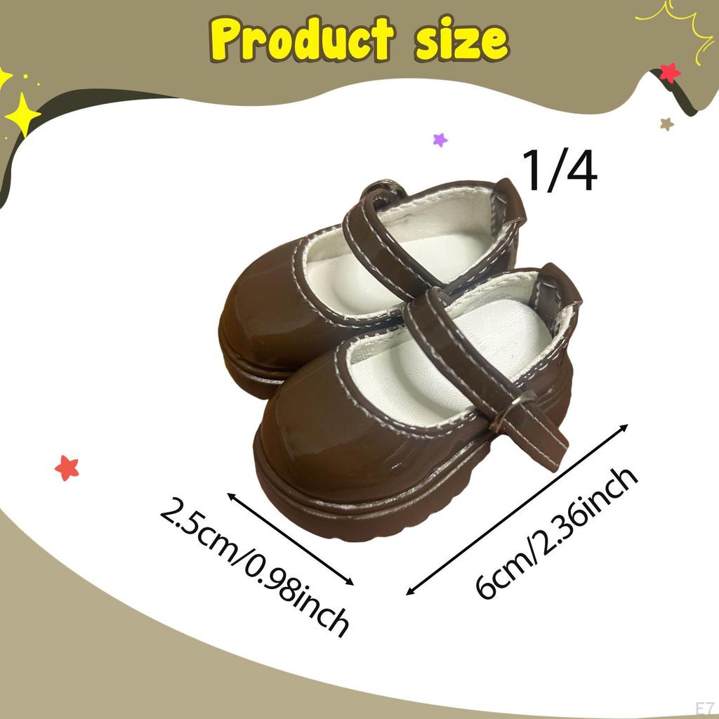 1 Pair of High Heels for Dolls, Chunky Shoes, Miniature PVC Fashion Accessories, Suitable