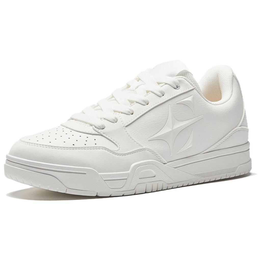 ANTA Women's Retro Low-Top Casual Skate Shoes Pure White 912541804-1