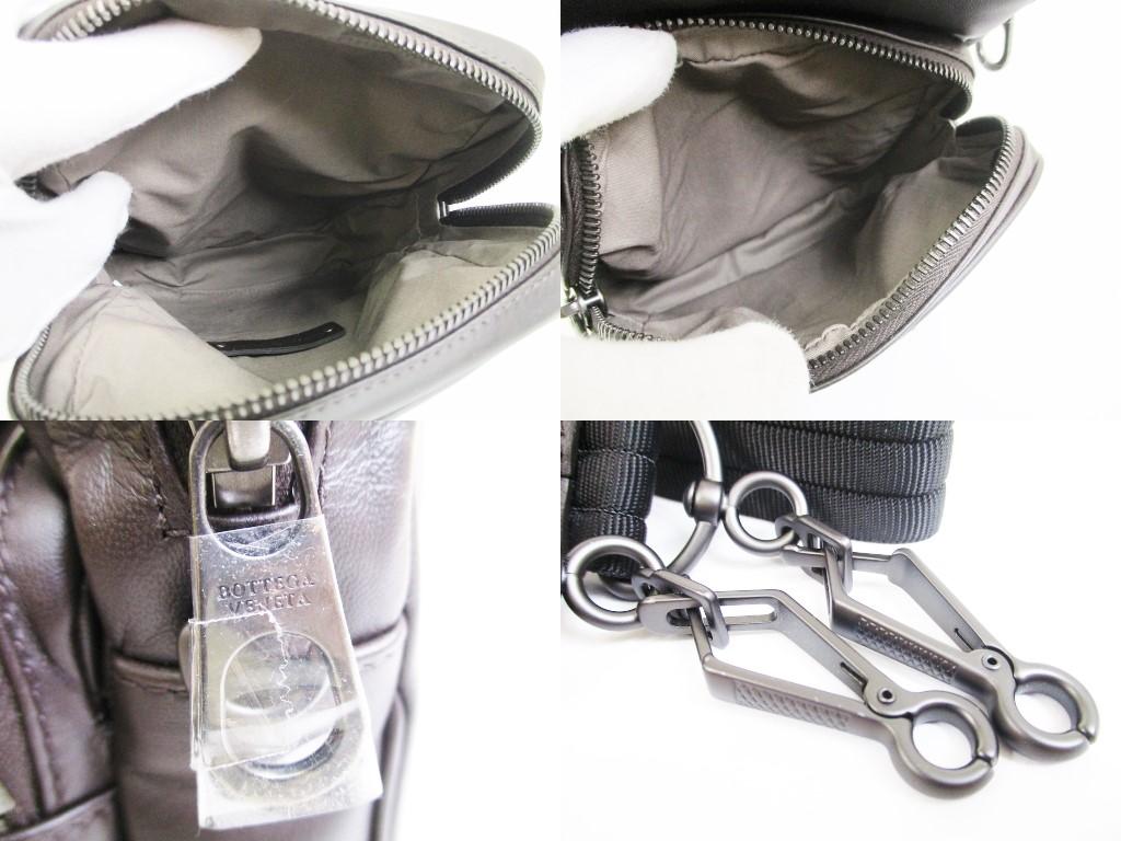 Geantă autentică BOTTEGA VENETA Intrecciato din piele maro închis #6560 Reconditionată