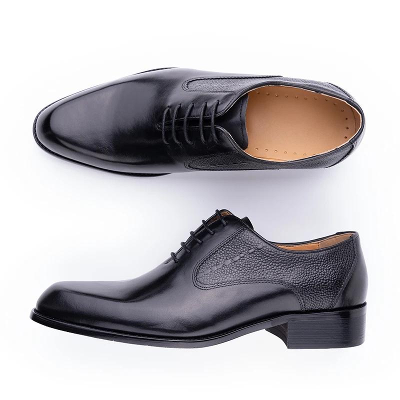 Fashion High Quality Handmade Oxford Casual Business Work Shoes Formal Men Shoes Fashion Dress Genuine Leather Lace Up Comfortable Shoe