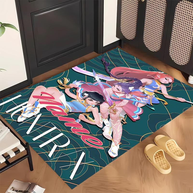 HUNTRIX (158) Personalized Name Office Carpet Stylish Decor for Living Room Bedroom Kitchen