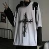 T-shirt da uomo Autunno Abbigliamento da uomo Anime Casual Manica Lunga Oversize Y2K T-shirt Harajuku Streetwear Academia Hip Hop Magliette