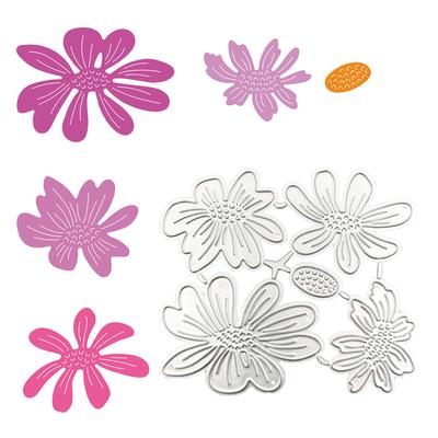 Metall-Stanzformen mit Gänseblümchen-Blumenmotiv, Scrapbooking, Schablone, Stanzungen, Kartenprägung, DIY-Fotoalbum, Vorlagenform, Dekoration